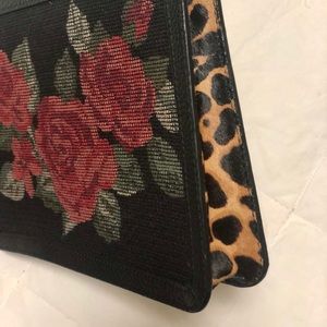 NWOT Kate Spade Embroidered Rose Clutch